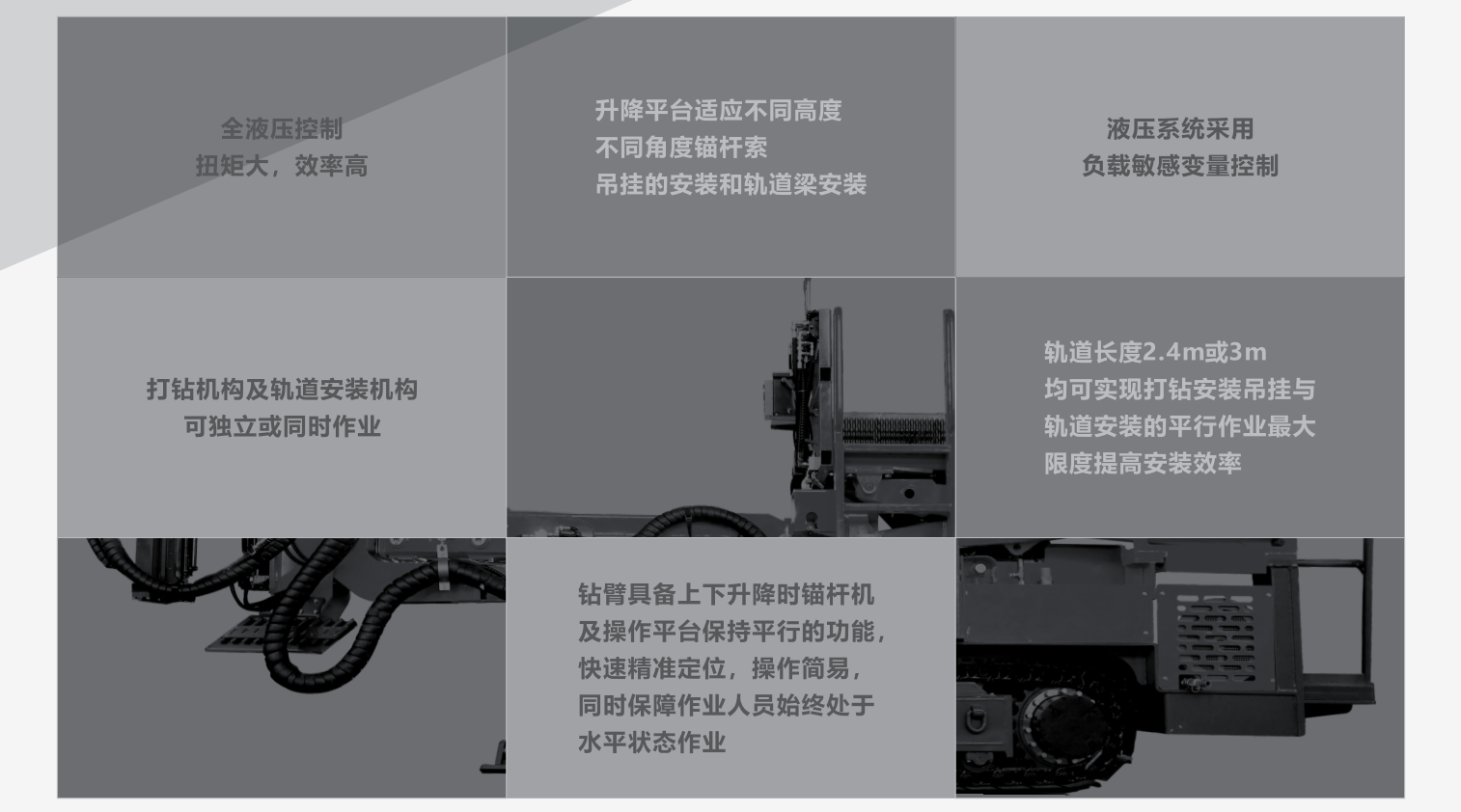 煤礦用液壓?jiǎn)伪坼^桿臺(tái)車參數(shù)